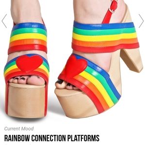 Current Mood Rainbow Connection Platforms Size 8